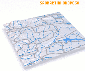 3d view of São Martinho do Peso