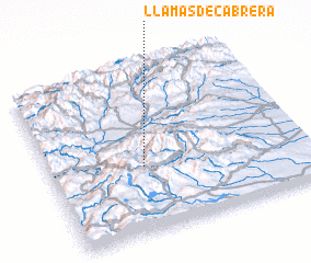 3d view of Llamas de Cabrera