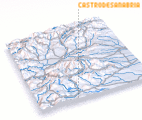 3d view of Castro de Sanabria