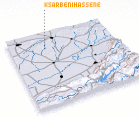 3d view of Ksar Beni Hassene