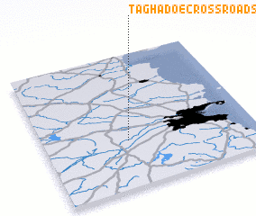 3d view of Taghadoe Cross Roads