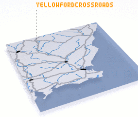 3d view of Yellowford Cross Roads