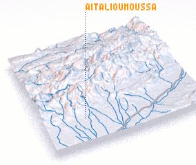 3d view of Aït Ali Ou Moussa