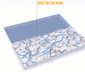 3d view of Santa Coloma