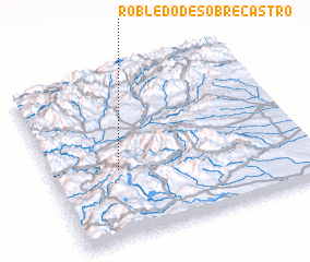 3d view of Robledo de Sobrecastro