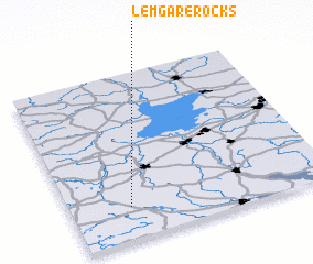 3d view of Lemgare Rocks