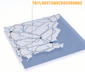 3d view of Taylorstown Cross Roads