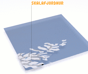 3d view of Skálafjørður