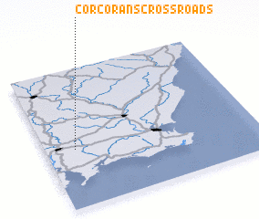 3d view of Corcoranʼs Cross Roads