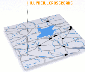 3d view of Killyneill Cross Roads