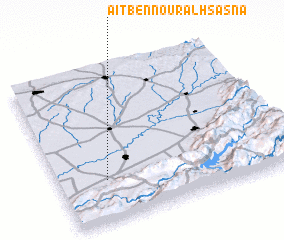 3d view of Aït Bennour al Hsasna