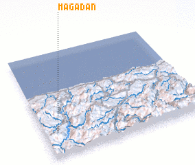 3d view of Magadán