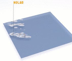 3d view of Hólar