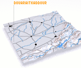 3d view of Douar Aït Kaddour