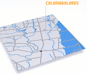 3d view of Colonia Dolores