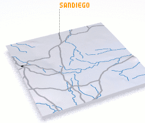3d view of San Diego