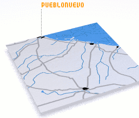 3d view of Pueblo Nuevo