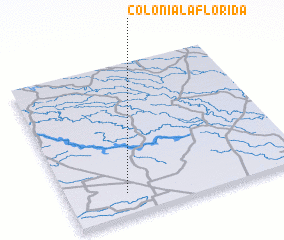 3d view of Colonia La Florida