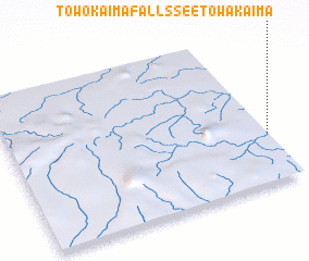 3d view of Towokaima Fallssee Towakaima
