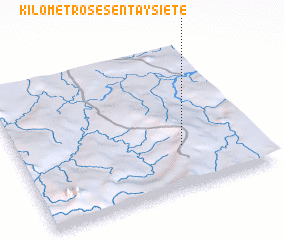 3d view of Kilómetro Sesenta y Siete