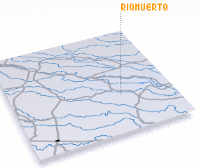 3d view of Río Muerto