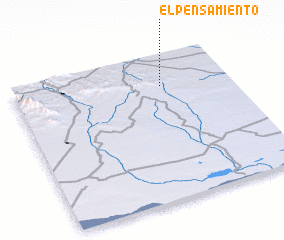 3d view of El Pensamiento