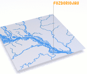 3d view of Foz do Rio Jaú