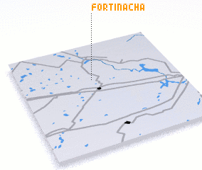 3d view of Fortín Acha