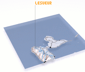 3d view of Lesueur