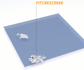 3d view of Fitches Creek