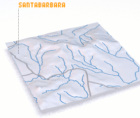 3d view of Santa Bárbara