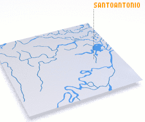 3d view of Santo Antônio