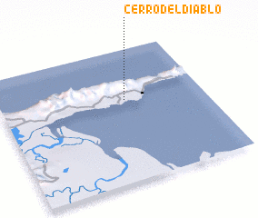 3d view of Cerro del Diablo