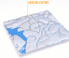 3d view of Las Calcetas