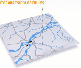 3d view of Asentamiento Campesino Los Culies