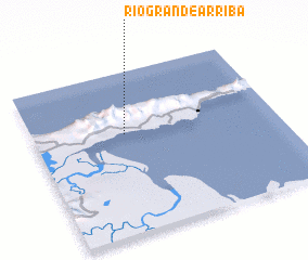 3d view of Río Grande Arriba