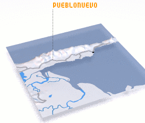 3d view of Pueblo Nuevo