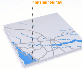 3d view of Fortín DʼOrbigny