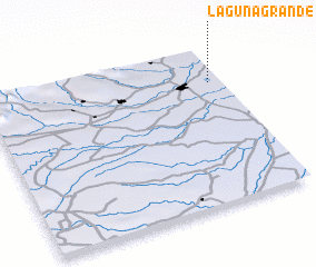 3d view of Laguna Grande