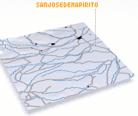 3d view of San José de Mapirito