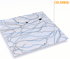 3d view of Colombia