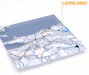 3d view of Las Palomas