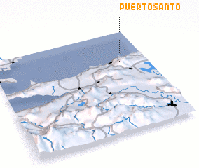 3d view of Puerto Santo