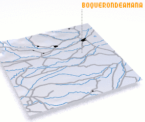 3d view of Boquerón de Amana