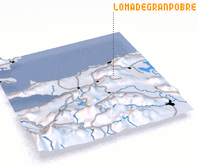 3d view of Loma de Gran Pobre