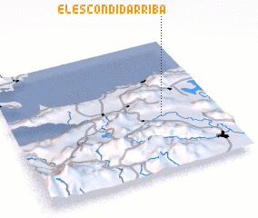 3d view of El Escondid Arriba