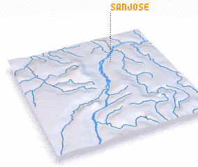 3d view of San José