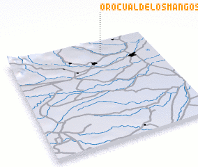 3d view of Orocual de Los Mangos