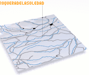 3d view of La Oroquera de La Soledad