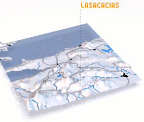 3d view of Las Acacias